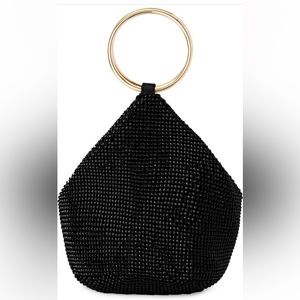 Olga Berg Ellie Crystal Mesh Bag